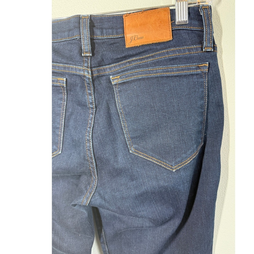 J.Crew Toothpick Skinny Jeans Dark Indigo Blue Stretch Denim Womens 28 Casual - Picture 6 of 9